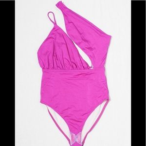 ASOS asymmetrical one piece glam swimsuit